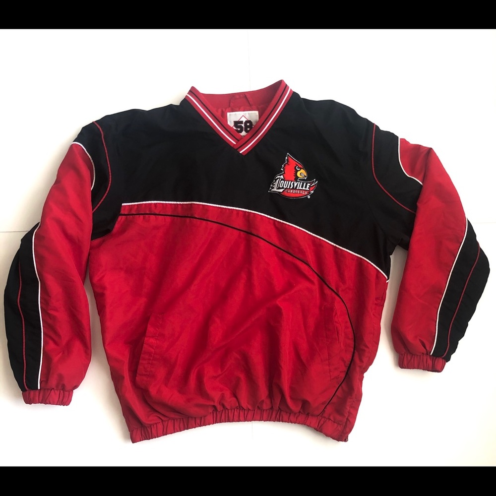 58 Sports Louisville Cardinals Pullover Jacket